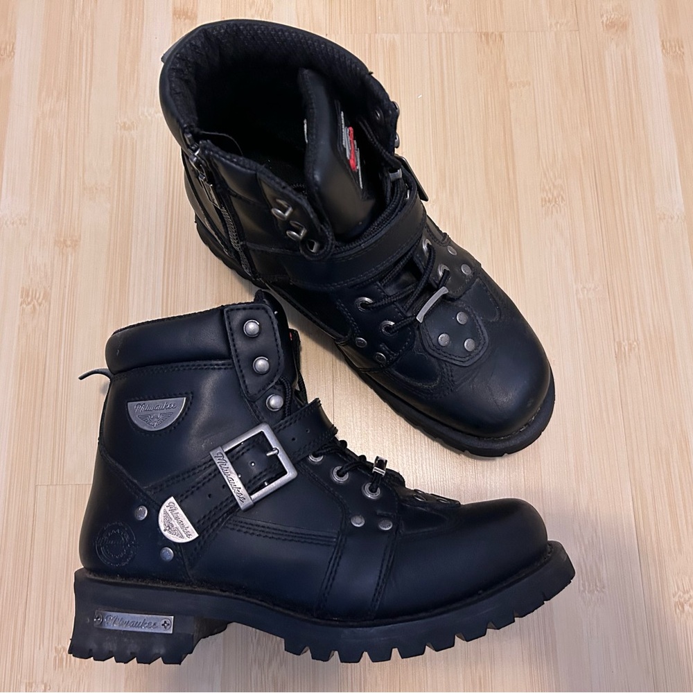 Milwaukee Leather Motorcycle Boots Women’s size 9